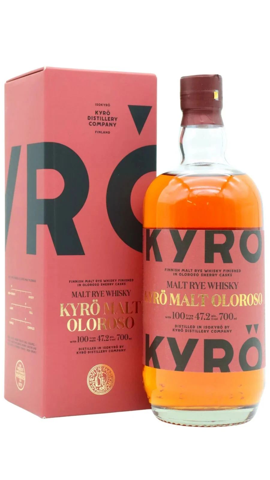 Kyro Oloroso Malt Rye Whisky | 700ML - Whiskey