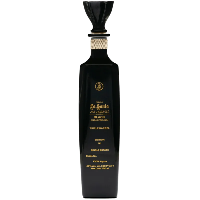 La Santa Black Anejo Triple Barrel Tequila