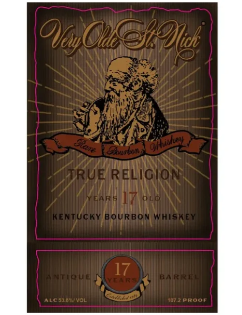 Very Olde St. Nick True Religion 17 Year Old Straight Bourbon Whiskey
