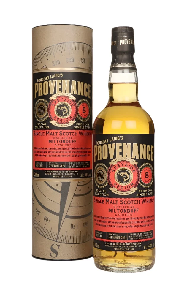 Miltonduff 8 Year Old 2016 Cask #19330 - Provenance (Douglas Laing) Single Malt Scotch Whisky | 700ML