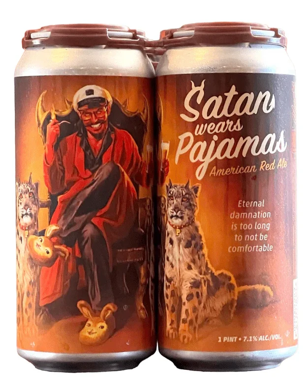 Paperback Brewing Co. Satan Wears Pajamas American Red Ale Beer | (4)*473ML - Ready To Drink