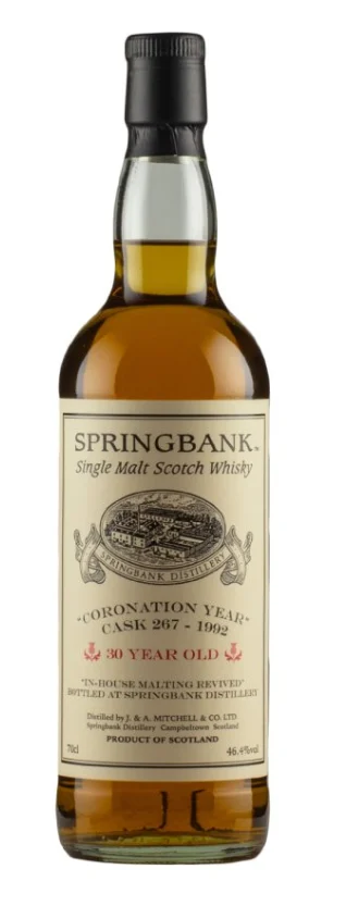 Springbank 30 Year Old Private Cask #267 Coronation Year 1992 Single Malt Scotch Whisky | 700ML - Whiskey