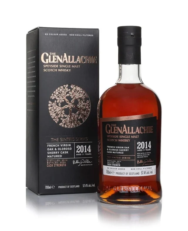 GlenAllachie Sinteis Series Part Three - 2014 French Virgin Oak and Oloroso Cask Matured Single Malt Scotch Whisky | 700ML