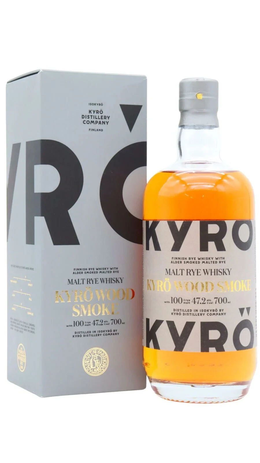 Kyro Wood Smoke Rye Malt Whisky | 700ML - Whiskey