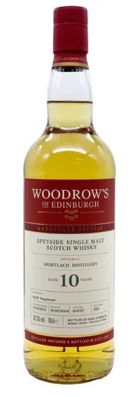 Woodrow's of Edinburgh Mortlach 10 Year Old Single Malt Scotch Whisky | 700ML - Whiskey