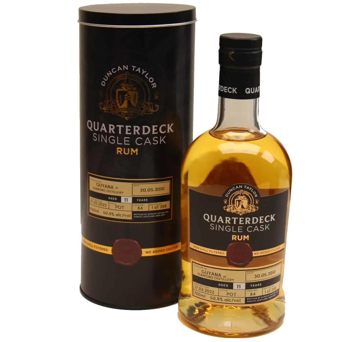 Duncan Taylor Quarterdeck Single Cask Guyana Diamond 11 Years Old | 700ML - Rum