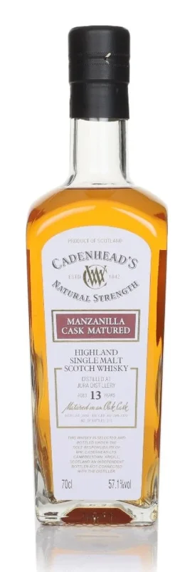 Jura 13 Year Old 2009 - Cadenhead's Natural Strength Single Malt Scotch Whisky | 700ML