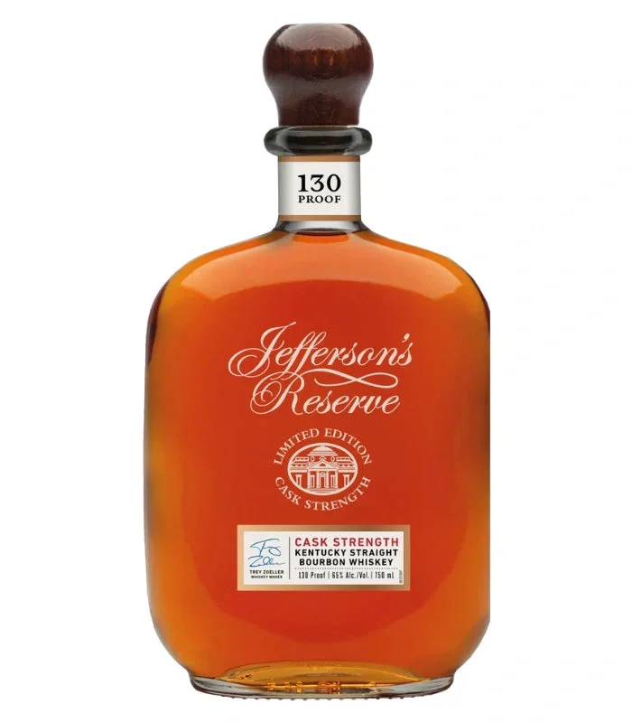 Jefferson's Reserve 8 Year Old Cask Limited Edition 130 Proof Strength Kentucky Straight Bourbon Whiskey