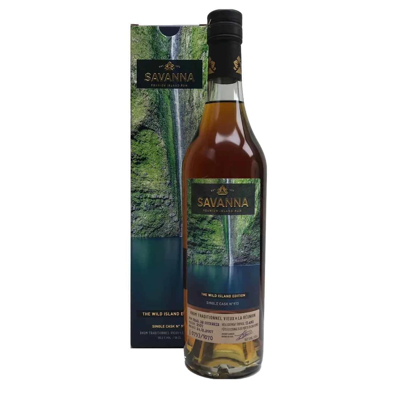 Savanna Wild Island Edition Waterfall 2007 13 Year Old Fut #973 Rum | 500ML