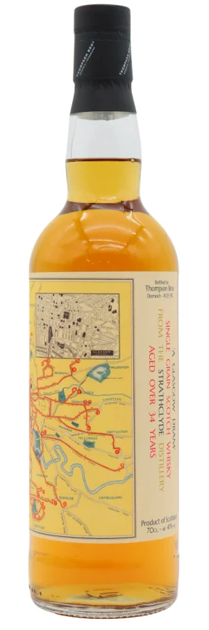 Strathclyde Thompson Bros 34 Year Old Single Grain Scotch Whisky | 700ML - Whiskey