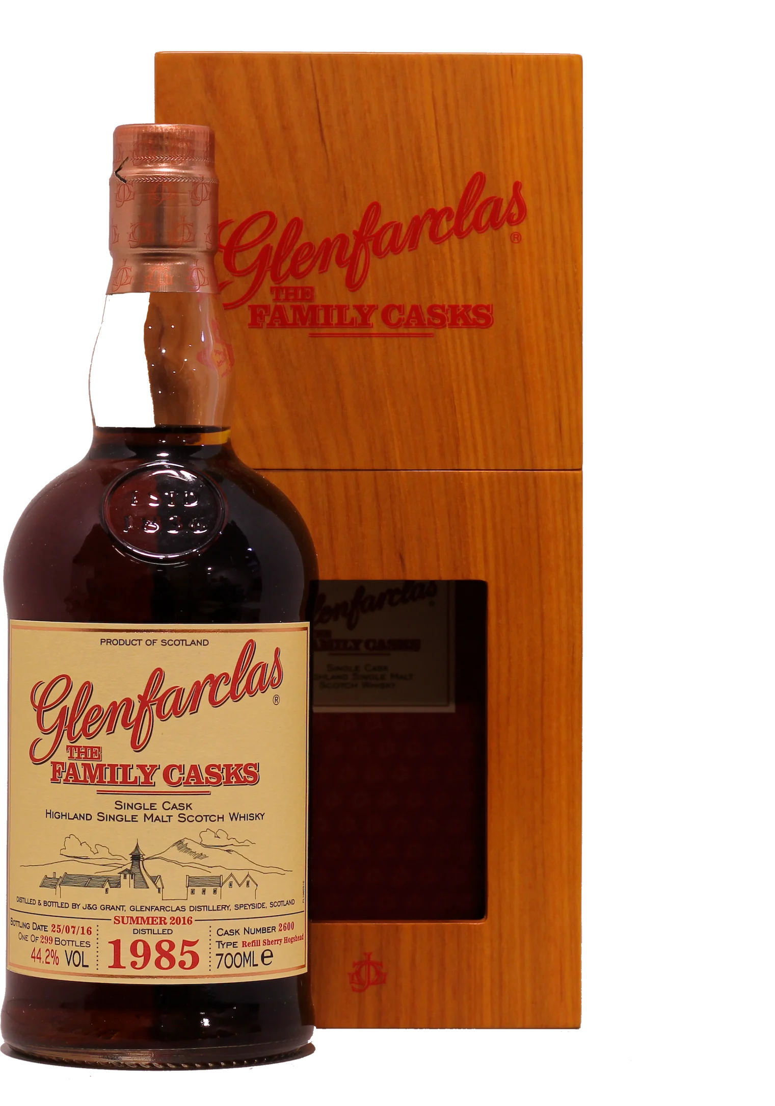 Glenfarclas Las barricas familiares 1985 - Glenfarclas Distillery