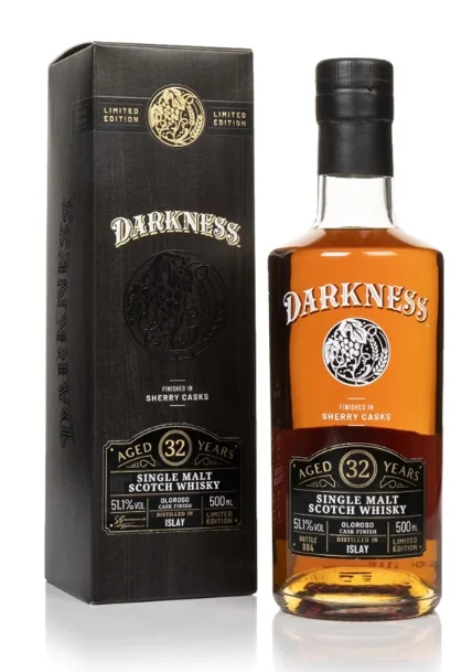 Darkness Islay 32 Year Old Oloroso Cask Finish Single Malt Scotch Whisky | 500ML - Whiskey
