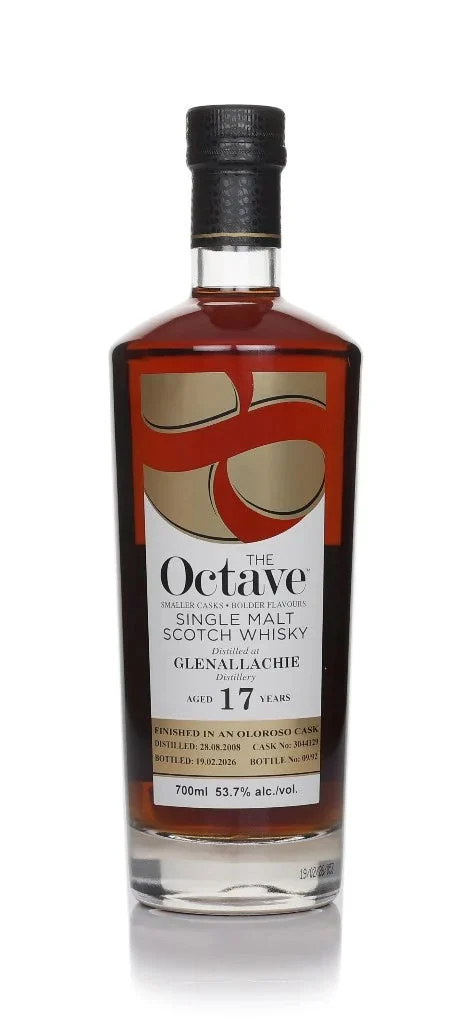 Glenallachie 17 Year Old 2008 Cask #3044129 Oloroso Finish - The Octave (Duncan Taylor) Single Malt Scotch Whisky | 700ML