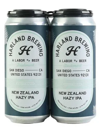 Harland Brewing Co. New Zealand Hazy IPA | (4)*473ML - Ready To Drink