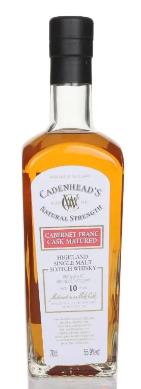Ben Nevis 10 Year Old 2012 Cadenhead's Natural Strength Single Malt Scotch Whisky | 700ML - Whiskey
