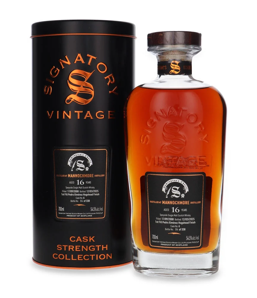 Mannochmore 16 Year Old (D.2008, B.2025) Signatory Vintage Single Malt Scotch Whisky | 700ML - Whiskey