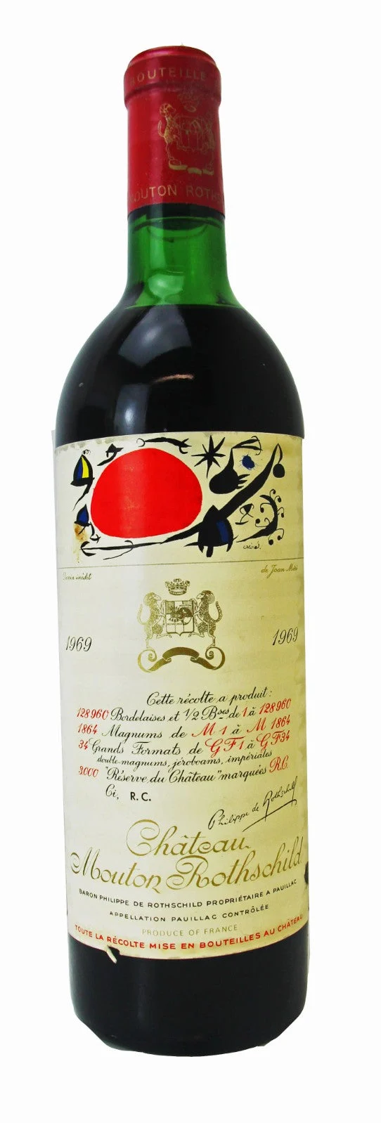 1969 | Chateau Mouton Rothschild | Pauillac - Wine