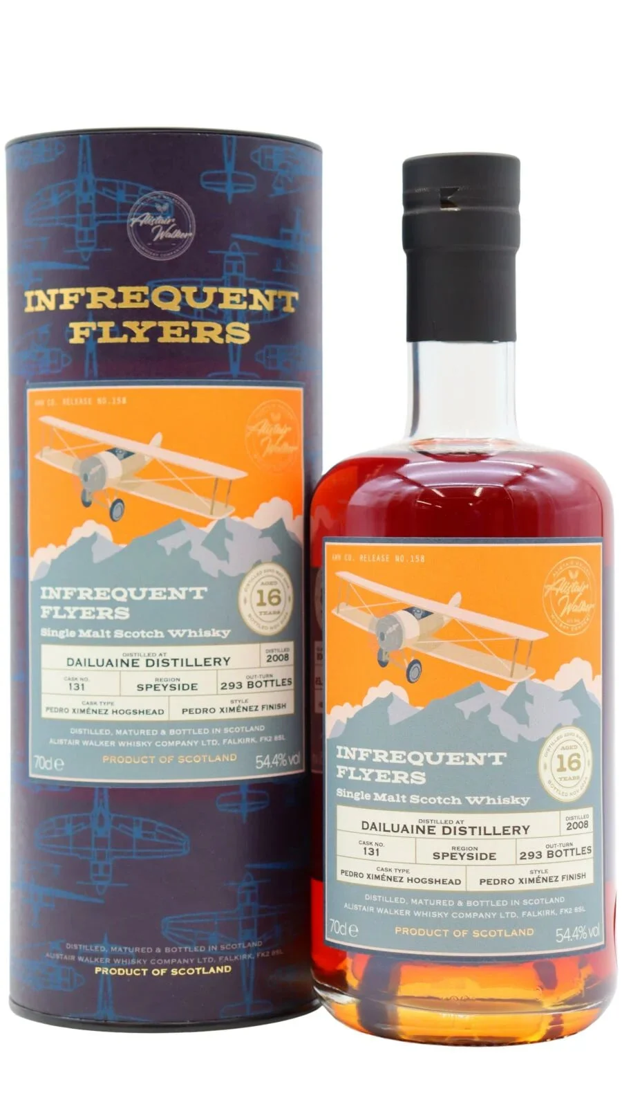 Dailuaine Infrequent Flyers 16 Year Old 2008 Vintage - Single Cask #131 Single Malt Scotch Whisky | 700ML