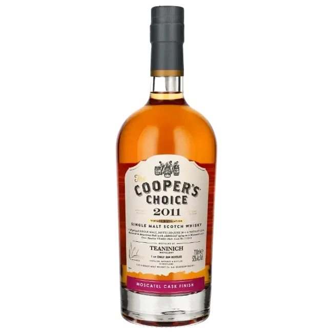 Teaninich 12 Year Old (D.2011, B.2023) Moscatel Cask Finish The Cooper’s Choice Single Malt Scotch Whisky | 700ML - Whiskey