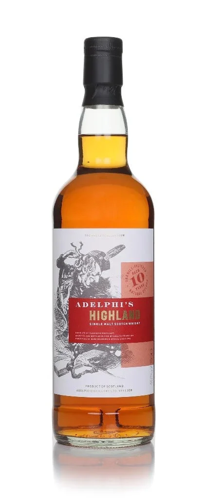 Adelphi's Highland 10 Year Old Single Malt Scotch Whisky | 700ML - Whiskey