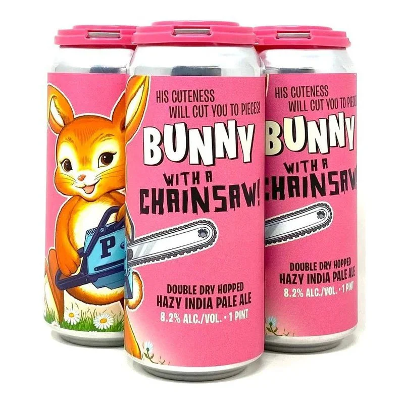 Paperback Brewing Co. Bunny with a Chainsaw! Hazy IPA Beer | (4)*473ML