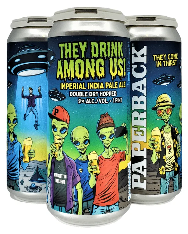 Paperback Brewing Co. They Drink Among Us! Imperial IPA Beer | (4)*473ML - Ready To Drink