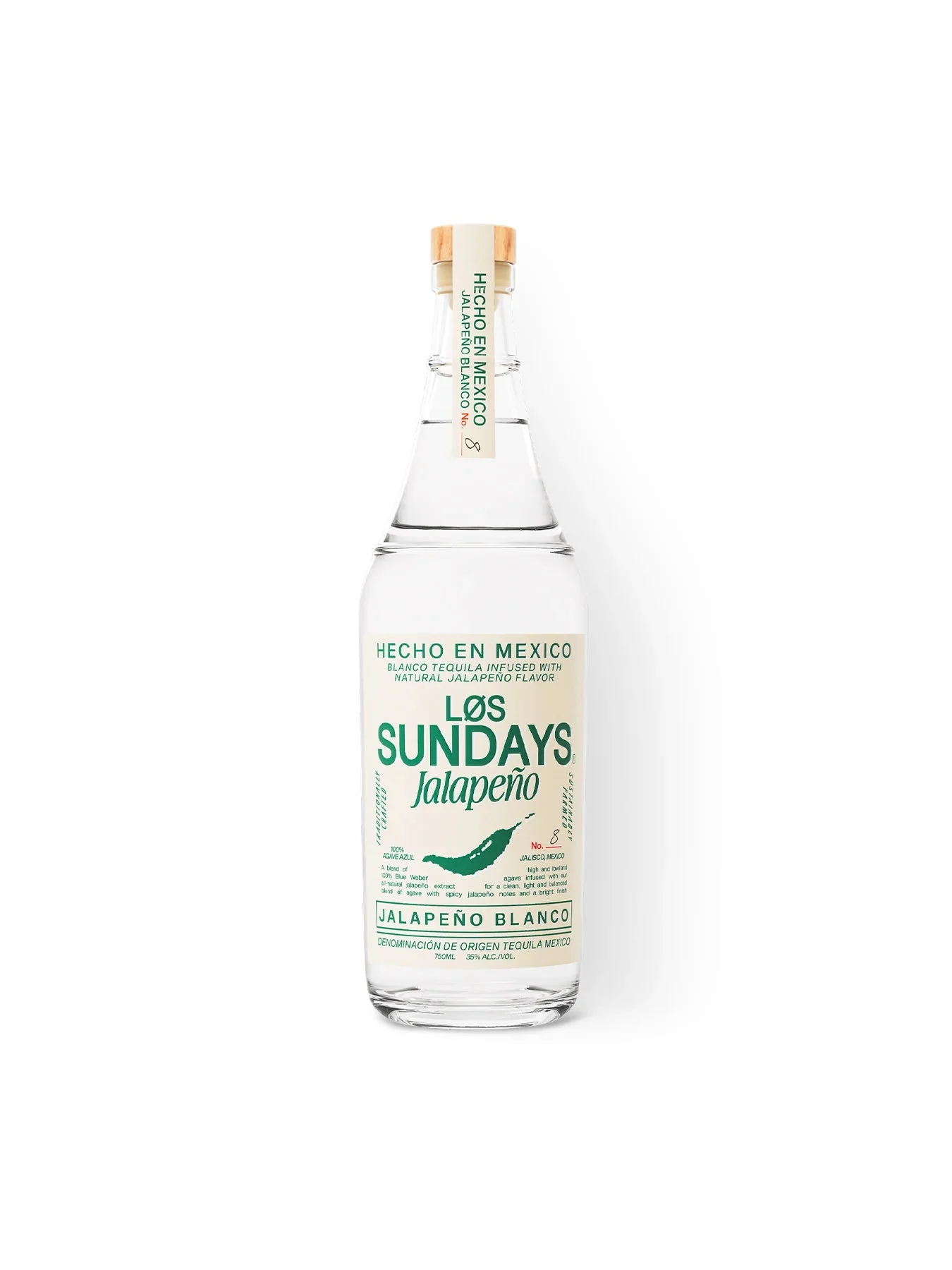 Los Sundays Jalapeno Blanco Tequila