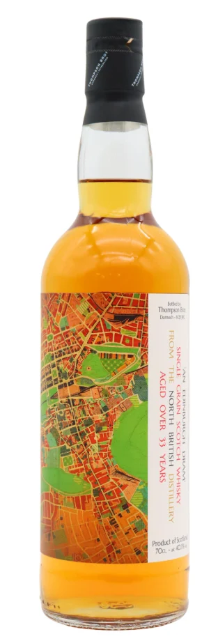 North British Thompson Bros 33 Year Old Single Grain Scotch Whisky | 700ML - Whiskey