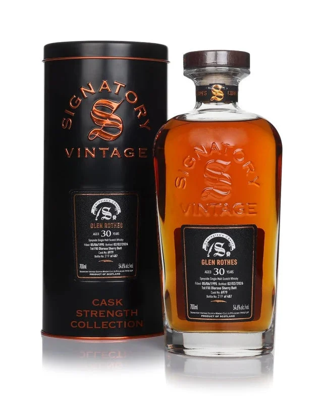 Glenrothes 30 Year Old 1995 Cask #6979 - Cask Strength Collection (Signatory) Single Malt Scotch Whisky | 700ML