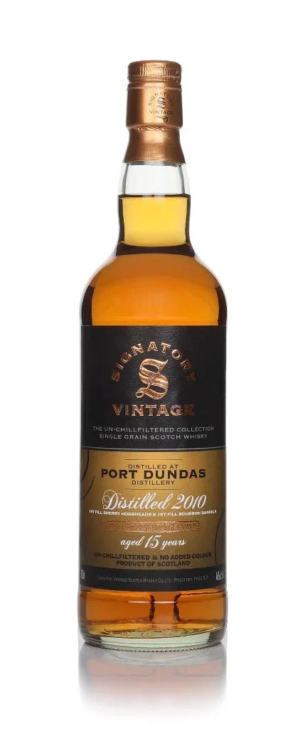 Port Dundas 15 Year Old 2010 - Un-Chillfiltered Collection (Signatory) Single Grain Scotch Whisky | 700ML