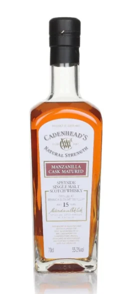 Benriach 15 Year Old 2008 - Cadenhead's Natural Strength Single Malt Scotch Whisky | 700ML