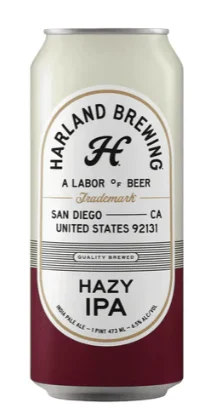Harland Brewing Hazy IPA Beer | (4)*473ML - Ready To Drink