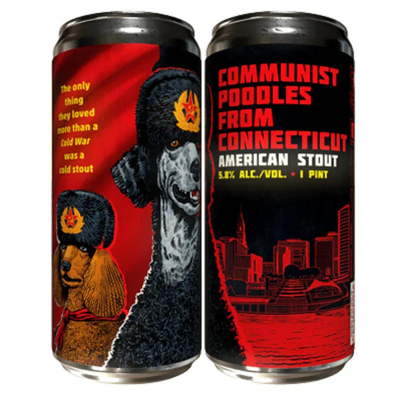 Paperback Brewing Co. Communist Poodles from Connecticut American Stout Beer | (4)*473ML