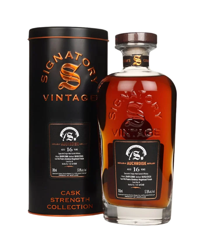Auchroisk 16 Year Old 2008 Cask #6 - Cask Strength Collection (Signatory) Single Malt Scotch Whisky | 700ML
