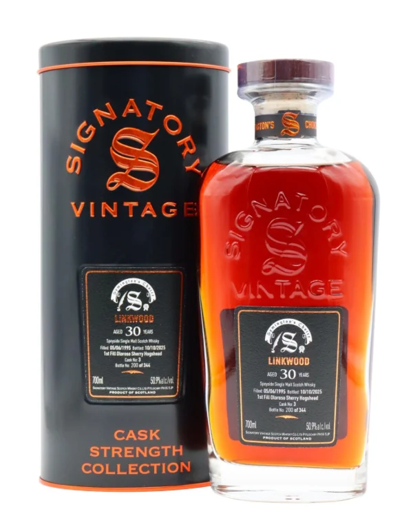 Linkwood Signatory Vintage Symington's Choice Single Cask #3 30 Year Old 1995 Single Malt Scotch Whisky | 700ML - Whiskey