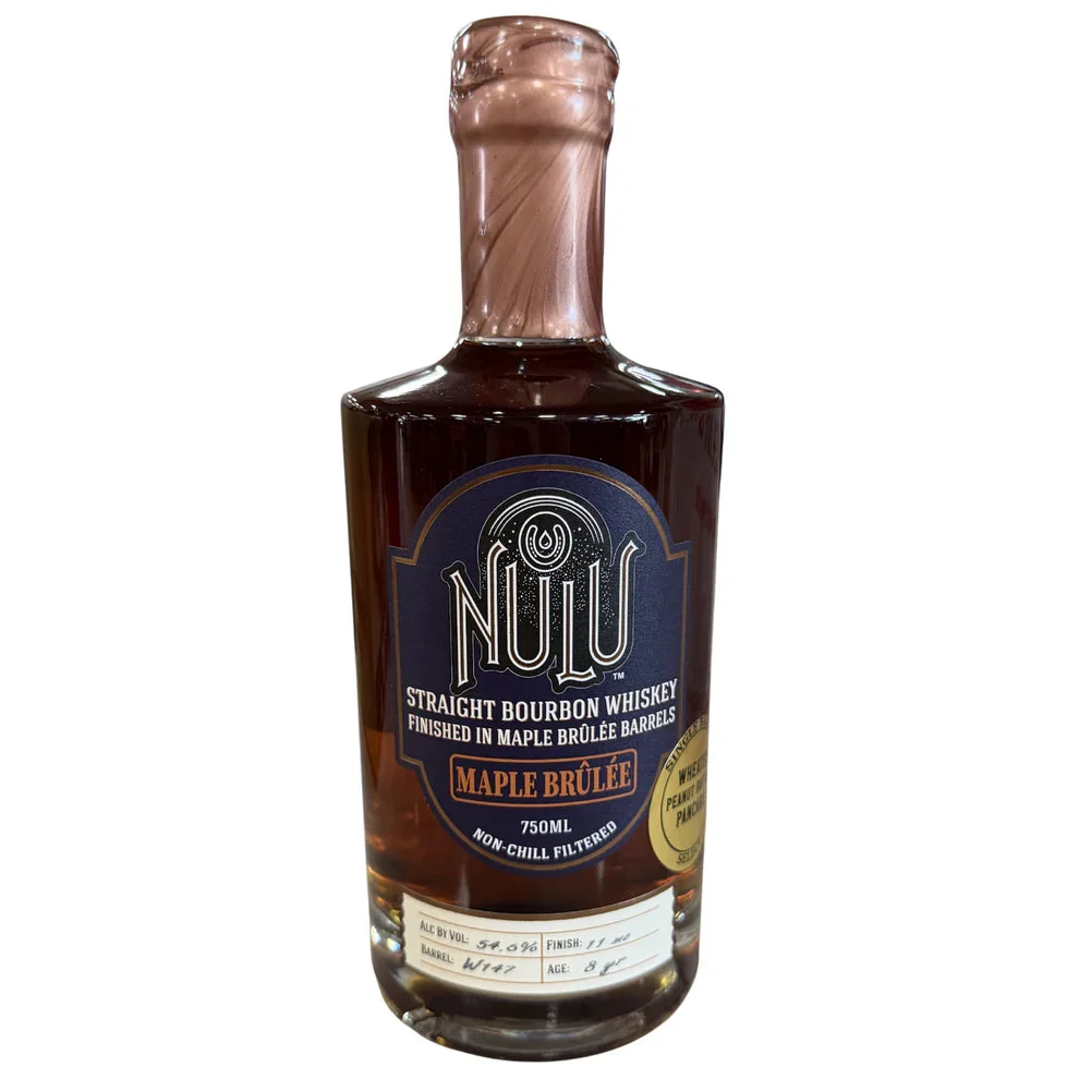 Nulu Wheated Single Barrel Peanut Butter Pancake Select Finished In Maple Brulee Barrels 8 Year Old Kentucky Straight Bourbon Whiskey