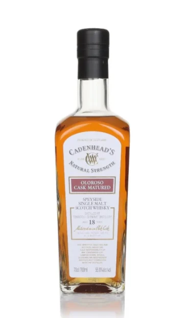 Tomintoul 18 Year Old 2006 Cadenhead's Natural Strength Single Malt Scotch Whisky | 700ML - Whiskey