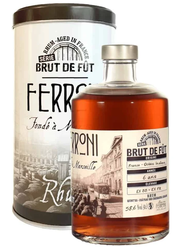 Maison Ferroni Brut De Fut France Ocean Indien 6 Year Old | 500ML - Rum