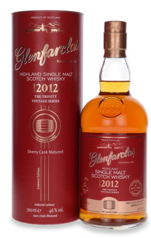 Glenfarclas The Trinity Vintage Series 2012 Sherry Cask Single Malt Scotch Whisky | 700ML - Whiskey