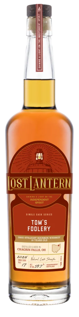 Lost Lantern | Tom's Foolery 10 Year Old | Ohio Single Cask #17 | Straight Bourbon Whiskey | 2024 Release