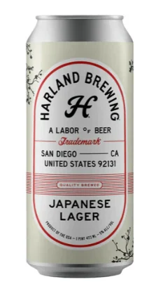 Harland Brewing Japanese Lager Beer | (4)*473ML - Ready To Drink