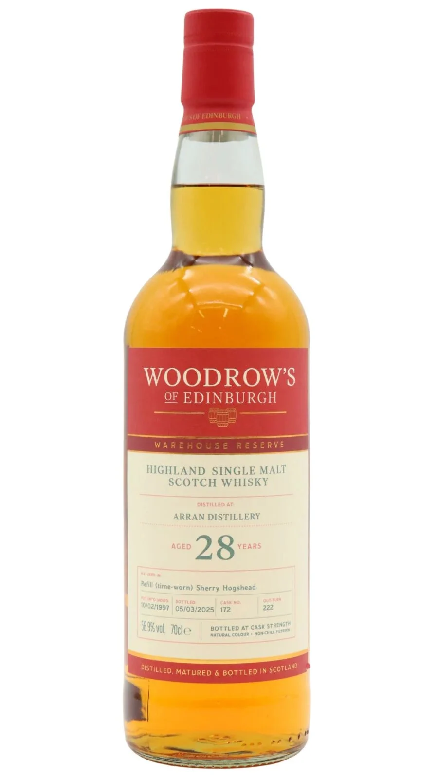 Arran Woodrow's Of Edinburgh - Single Cask #172 Single Malt Scotch Whisky | 700ML