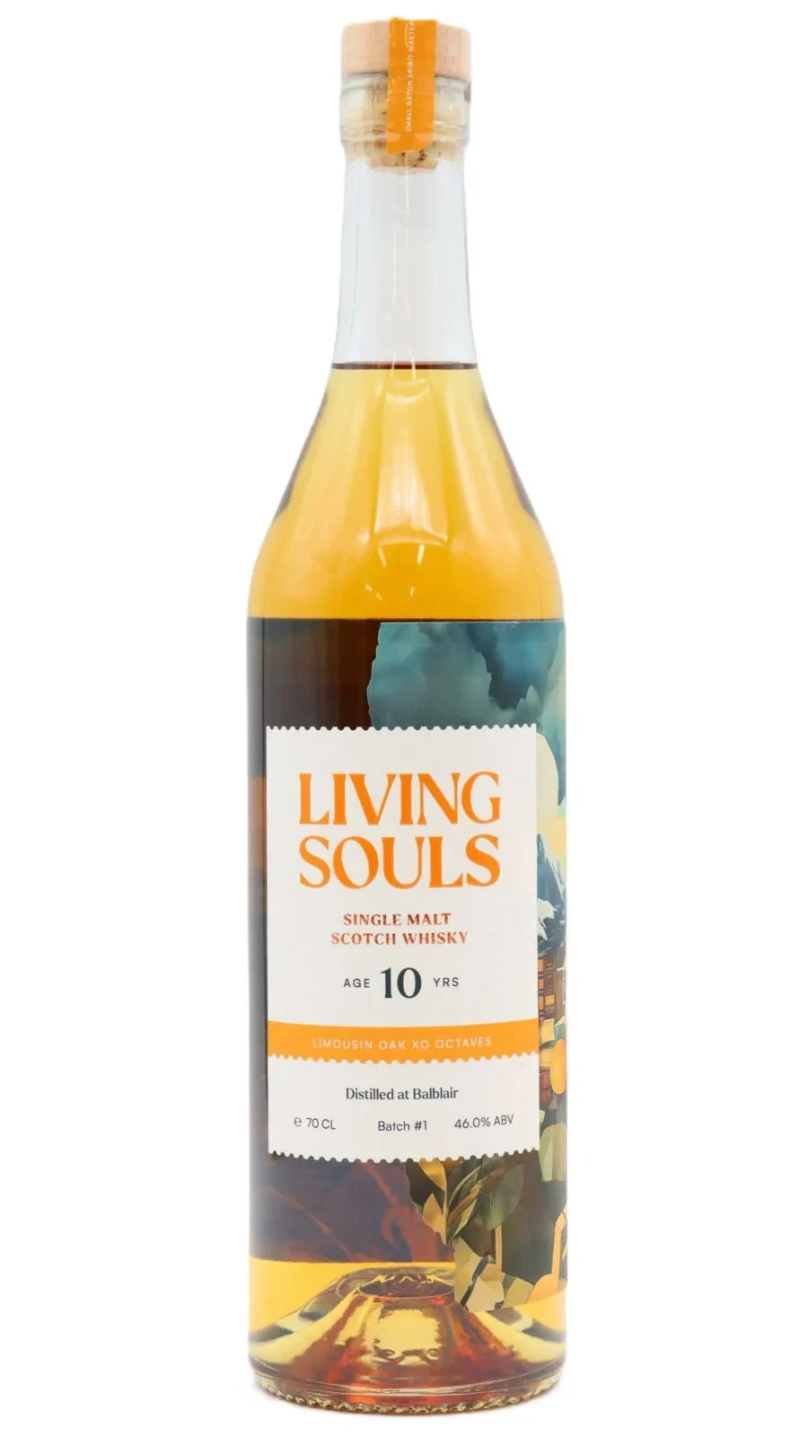 Balblair Living Souls XO Cognac Cask Finish Whisky 10 Year Old Single Malt Scotch Whisky | 700ML - Whiskey