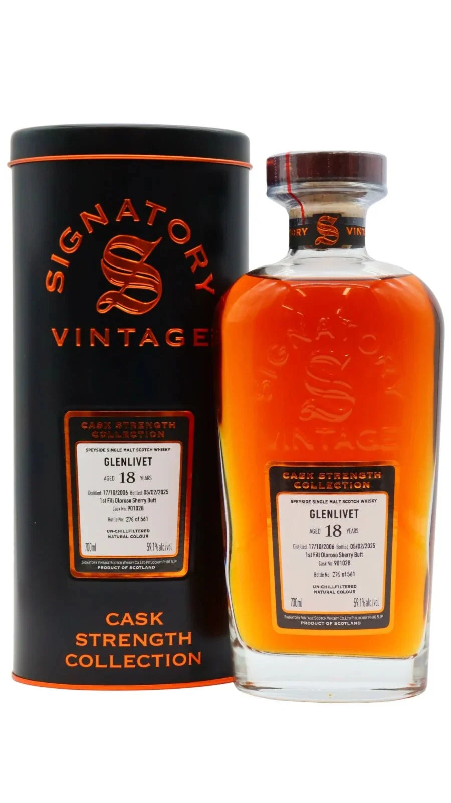 Glenlivet Signatory Vintage Single Cask #901028 Single Malt Scotch Whisky | 700ML - Whiskey