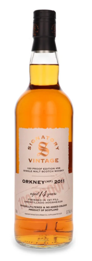 Orkney 14 Year Old 100 Proof Edition #58 Signatory Vintage Single Malt Scotch Whisky | 700ML - Whiskey