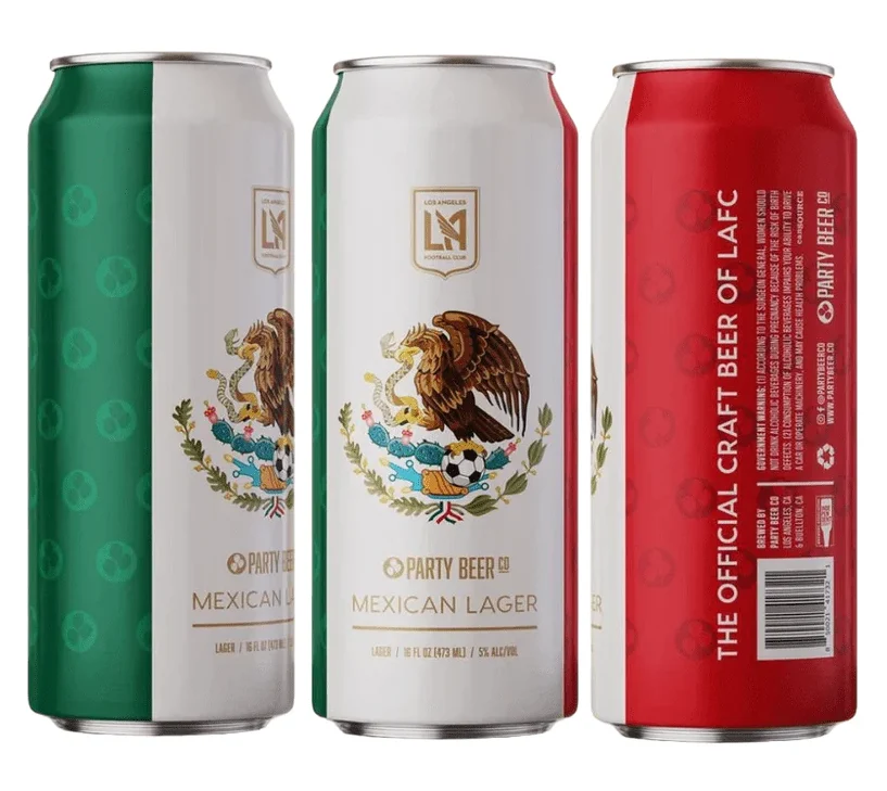 Party Beer Co. LAFC Mexican Lager Beer | (4)*473ML - Ready To Drink