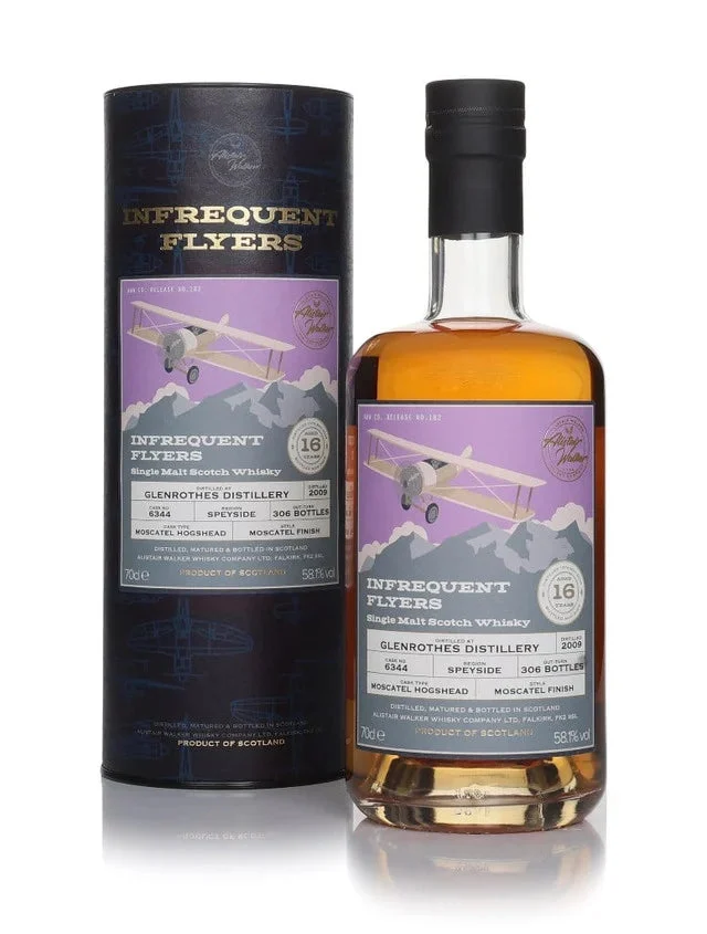 Glenrothes 16 Year Old 2009 Cask #6344 - Infrequent Flyers (Alistair Walker) Single Malt Scotch Whisky | 700ML