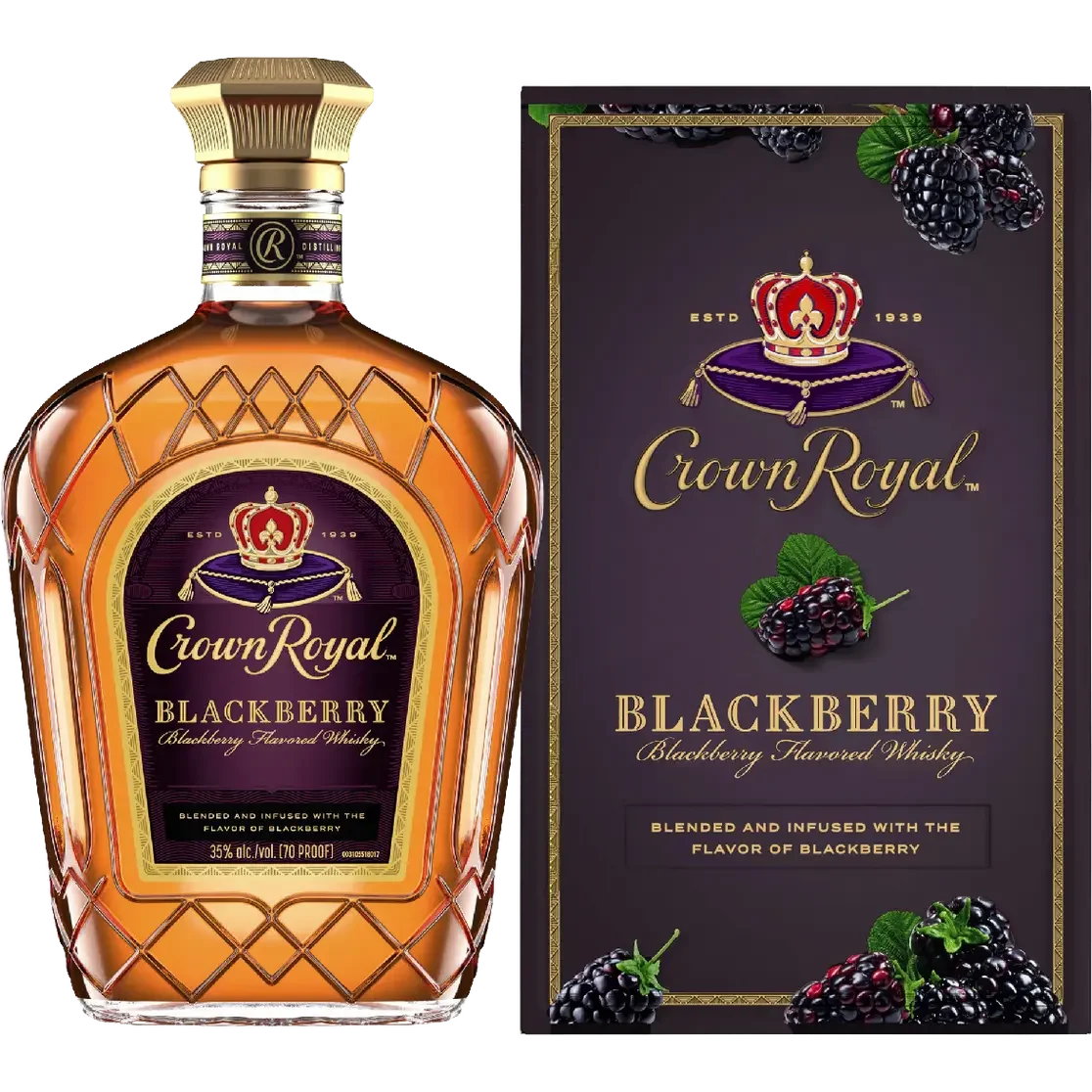 Crown Royal Blackberry Whiskey | 1L