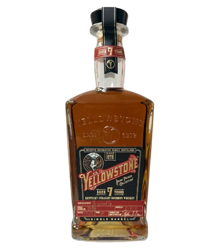 Yellowstone 7 Year Old Private Single Barrel Select 119 Proof Kentucky Straight Bourbon Whiskey