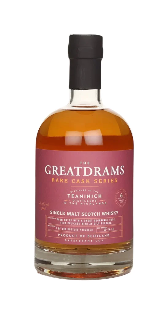 Teaninich 6 Year Old Red Wine Cask - Rare Cask Series (GreatDrams) Single Malt Scotch Whisky | 500ML